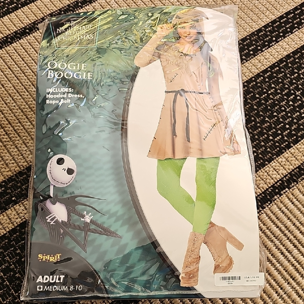 Spirit Tan Hooded Costume with Rope Belt